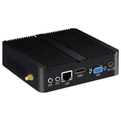 China Single Ethernet Fanless Mini PC 6USB Interfaces Protable Computer For Home Office for sale