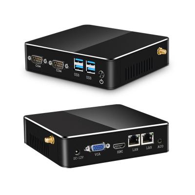 China Intel Celeron J1900 Dual LAN Industrial PC Dual COM DDR4 16GB RAM Fanless Computer for sale