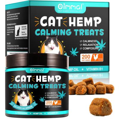 China Common Health OIMMAI Private Label Custom Organic Cat Food Chicken Keep Soothing Pet Calm Pet Chews, Calming Soft Chew Pet Snacks Cat for sale