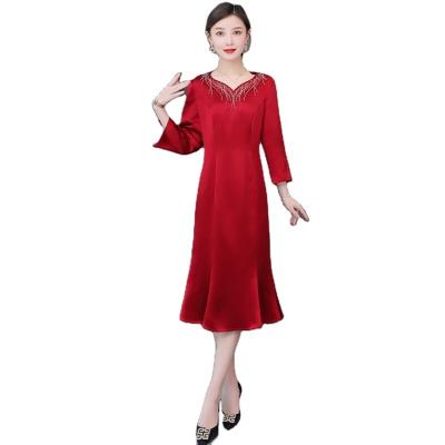 China Wedding Dress Wedding Mother Dress Acetic Acid Dress 2022 Spring Antistatic New for sale