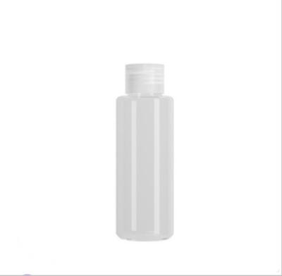 China Plastic Cosmetic Sanitizer 50ml 2oz Flip Top Cap Shampoo Bottle Transparent Personal Care Lotion Packaging Hand Wash PETG for sale