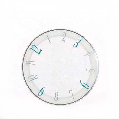 China Bathroom Clock Face Panel 2-5mm High & Low Temperature Glass Screen Printing Around Glass Beveled To Drawing To Pick As Needed To Toughen for sale