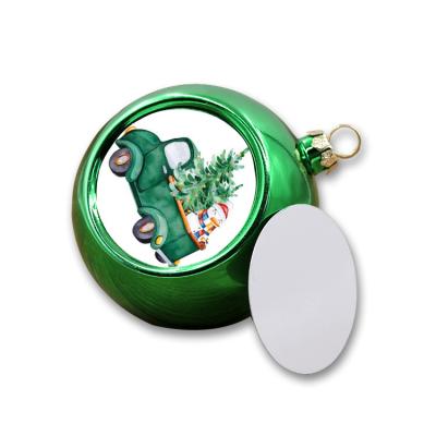 China Christmast Ornament Customized Plastic Christmas Balls With Logo Sublimation Christmas Pendants Christmas Supplies for sale