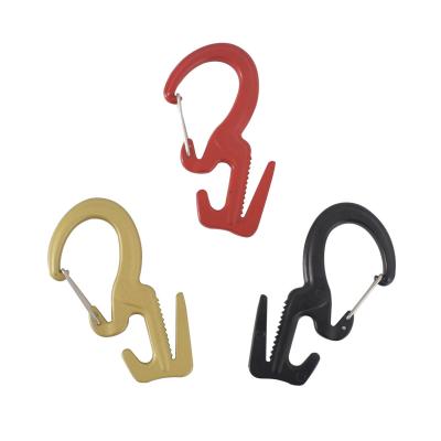 China Spring hook formed from aluminum alloy 9 modern small, no-knot quick-lock hanging loop, outdoor mountaineering for sale