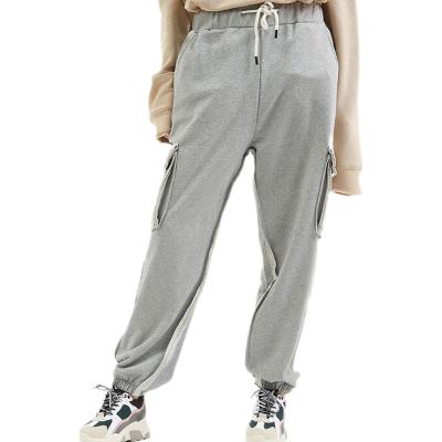 China Fashion Cotton Anti-Wrinkle Casual Heavy Side Wide Leg Pocket Set 100% Drawstring Men Sweatpants Joggers for sale