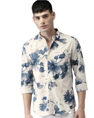 China High Quality Breathable Custom Floral Shirt Men's Slim Fit Top Shirt for sale