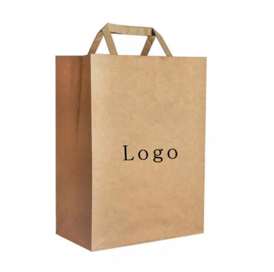 China Biodegradable Recyclable Paper Bag Handle Printed Custom Christmas Kraft Paper Shopping Paper Bags for sale