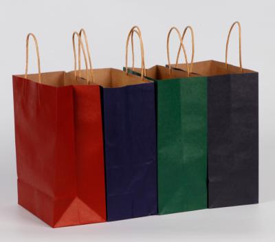 China Wholesale Handmade Paper Packaging Bag Gift Grocery Shopping Grocery Use High Quality Recycle Paper Bags for sale