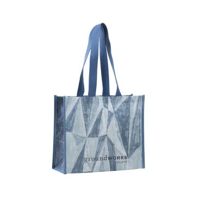 China Recyclable custom logo print eco promotional reusable laminated shopping non woven shopping bag for sale