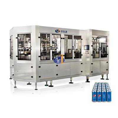 China Automatic Carbonated Beverage Can Filling Line Beer Canning Machine for sale