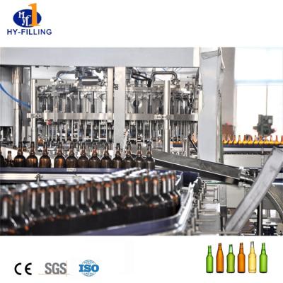 China Beverage Alcohol And Beer Glass Bottle Making 3-in-1 Filling Line for sale