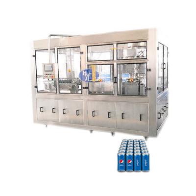 China Fully Automatic Aluminum Beverage Tin Can Beverage Making Carbonated Beer Small Canning Sealing Production Line for sale