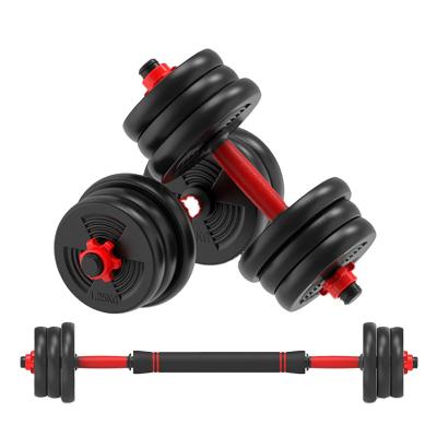 China Men Dumbbell Fitness Equipment For Men's Household Three In One 20kg Barbell Adjustable Dumbbell Set for sale