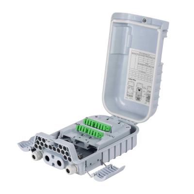 China Outdoor Indoor/Outdoor 16 Core Optical Distribution Box For 16 SC Adapter Fiber Optic Distribution Box Split And Termination Type for sale