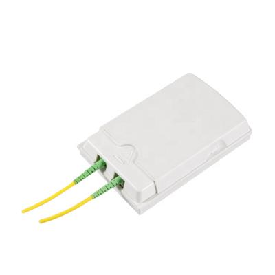 China 2 Core Indoor Fiber Optic Outlet With Slide-Cap Indoor Fiber Optic Terminal Box Termination Box for sale