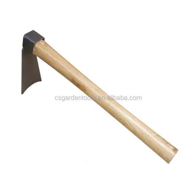 China Eco - Friendly Wholesale Garden Tools Cultivate Wooden Handle Rotary Hoe for sale