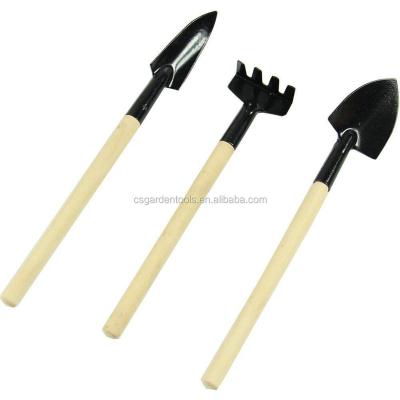 China Eco-friendly Gardening 3 Pcs Shovel Rake Kids Bonsai Tool Kit for sale