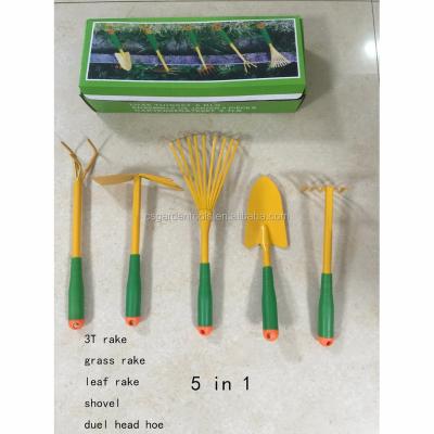 China Mini Grass Garden Set Eco - Friendly Wholesale Rake Shovel Bonsai Pots From German for sale