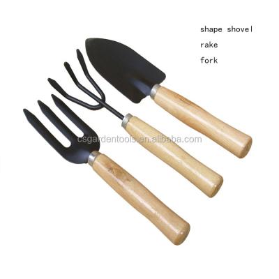 China Eco-friendly 3 Shovel Cheap Rake Set Professional Garden Tools for sale