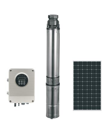 China Drinking Water Treatment 1 HP DC Brushless Permanent Magnet Deep-Well Submersible Solar Water Pump (Internal and External Controller) for sale