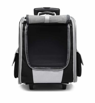 China Portable Outdoor Travel Trolley Breathable Pet Bag Dog Backpack Pet Extinguishing Take-Out Backpack for sale