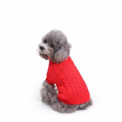 China Sustainable Soft Winter Sweater Dog Clothes 100% Polyester Dog Clothes Custom Pet Sweater Pet Clothes for sale