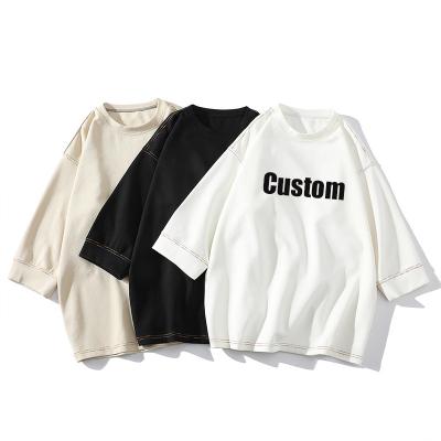 China High Quality Breathable Custom Made Unisex Customized Blank T-shirt Mens Cotton T Shirts Men's Casual T-Shirt for sale