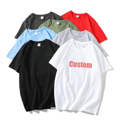 China Cotton Spandex Plain Mens Logo Cotton Spandex Plain T-Shirts Breathable High Quality Heavy Oversized Men's Unisex T-shirt for sale