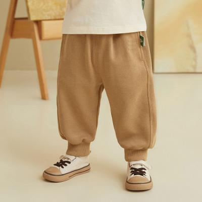 China Breathable Cotton White Sweatpants Shearing Simple Winter Baby Long Kids Comfortable Pants Trousers Cotton Jogger Pants Boys Children for sale