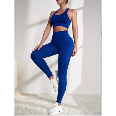 China Breathable High Quality Women Leggings Workout Clothes Suit Womens Yoga Gym Fitness Set Women Clothing Active Wear Gym Fitness Sets for sale