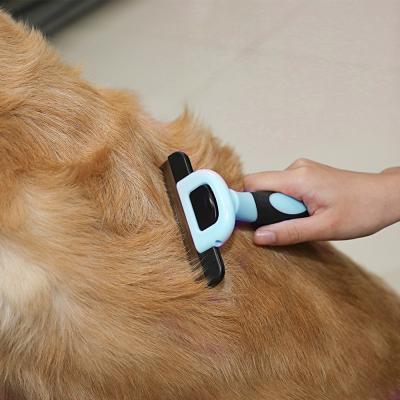 China TIZE Viable Double Sided Comb Stainless Steel Pet Comb Dog Grooming Safe Comb for sale