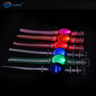 China Plastic New Arrival Custom Flashing Logo LED Wristband Sports Wristband Watch For Running for sale