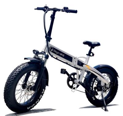 China Factory Customization Aluminum Alloy Frame Folding Fat Tire Kick Bike 20x4 Fat Tire Electric Adult Bike for sale