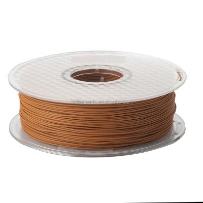 China Customized pla 1.75 mm 2.85 mm 3.00 mm wood filling filament for 3d printer pear yellow wood 04 for sale