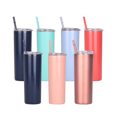 China [JT-Z20] Sustainable Wholesale Double Wall Vacuum Insulated Slim Lean Stainless Steel Tumbler 20oz Tumbler for sale