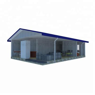 China Steel Structure Modern Single Family Luxury Prefab Home With 3 Bedroom Modular Home for sale