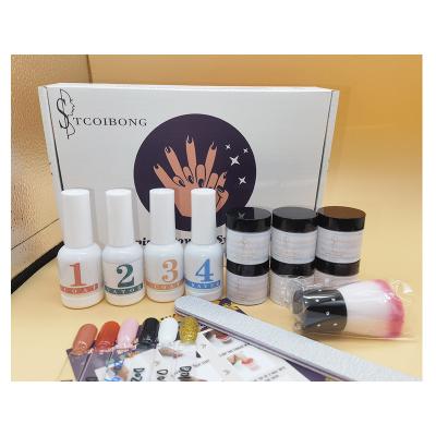 China Art Effect Private Label Nail Excellent Liquid Starter Nail Dipping Powder System Set Dip Powder Nail Kit for sale