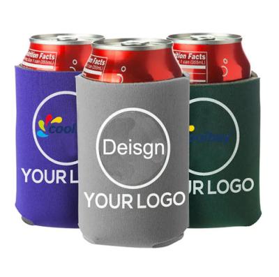 China Customized 16oz Hard Warp Can Cooler Custom Logo 500ml Slim Can Sleeve Collapsible Box Cooler Wholesale Custom Printing Multicolor for sale