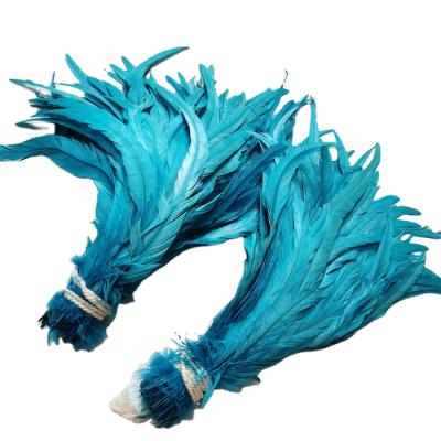 China 40-45cm Bleached and Dyed Feather Tail Rooster Decorations for Carnival Dress Up Party for sale