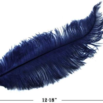 China Masks Navy Blue Mini Ostrich Spads Chick Bodysuit Feathers Mardi Gras Wedding Halloween Costume Supply for sale