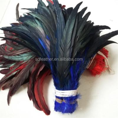 China All Party Event Decoration 30-35cm Dyed Blue Rooster Feathers Decor Factory Cheap Price for sale