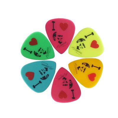 China All Kind Of Guitar And Gift Jewelry Cheerhas 0.71MM Nylon Color Printing Custom Design Logo Guitar Picks for sale