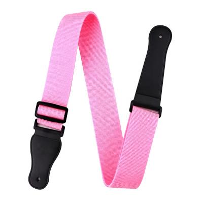 China All Kind Of Guitar Cheerhas Pink Color Light Weight And Practical Comfortable Nylon Guitar Strap for sale