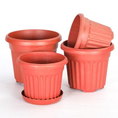 China Hot Selling Modern Terracotta Flower Pot Plastic Clay Design for sale