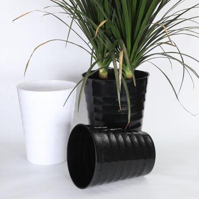 China Large Black Pot Flower Pots Large Modern Succulent Outdoor Large Planters Newest Pot White for sale