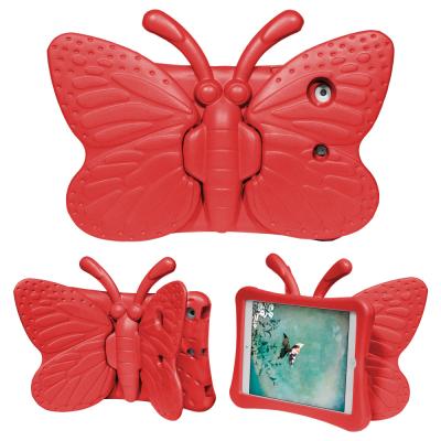 China Cartoon butterfly for ipad mini 1 2 3 4 butterfly tablet cover case full cartoon shockproof stand case for sale