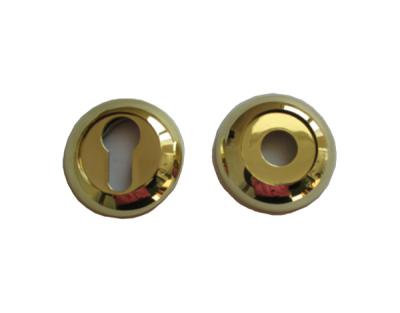 China Dia 50.5 mm PVD, Gold Plated, AC Brass Decorative Door Lock Plate HR6003 for sale