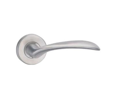 China 110 mm Aluminum / Zinc Alloy Modern Front Door Handles HR3010 for sale