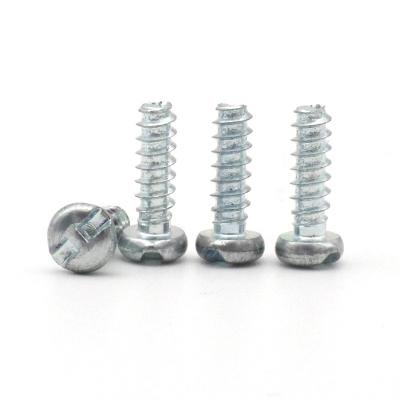 China Triangle Groove Zine Surface Screws Security Fasteners Customized Pan Head Electrical H Type Security Driver Equipment Tapping Screw for sale