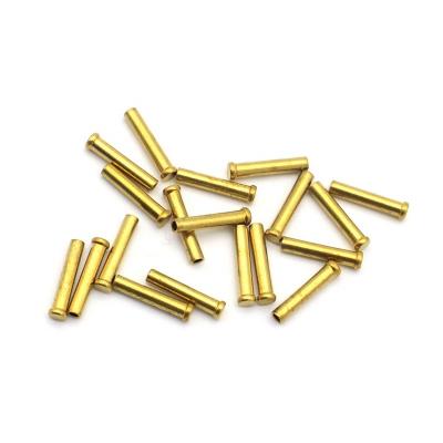 China Special use gold surface steel rivets around head hollow rivets for use in stationery for sale